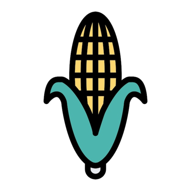 Vector corn vector icon design illustration