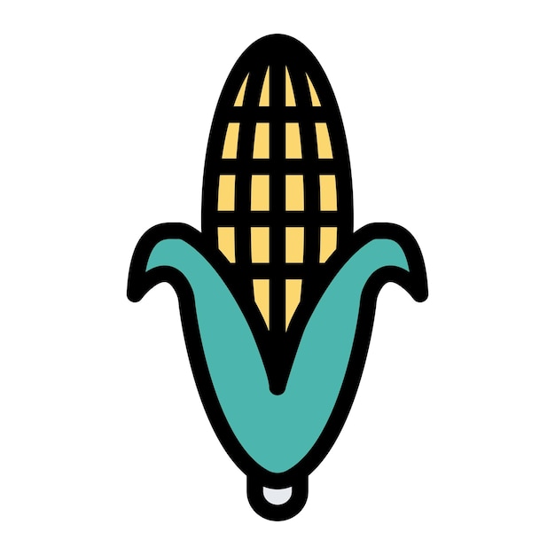 Corn Vector Icon Design Illustration