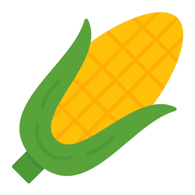 Corn Vector Illustration Style