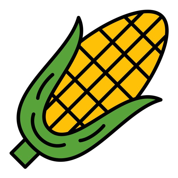 Corn Vector Illustration Style