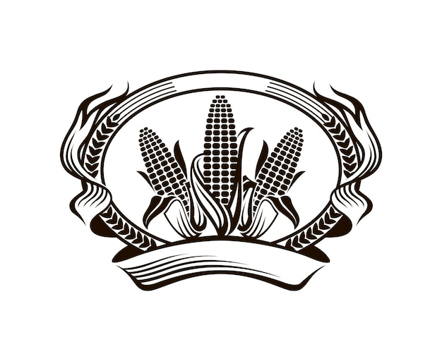 corn vegetable emblem