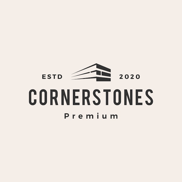Corner stone  vintage logo