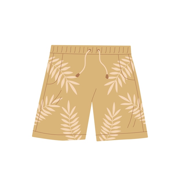 Coroful shorts men swimsuit vector illustration Swimming trunks cartoom icon