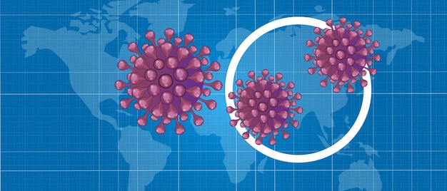 Corona virus dodelijke pandemie infectie verspreid in China met kaart griep uitbraak