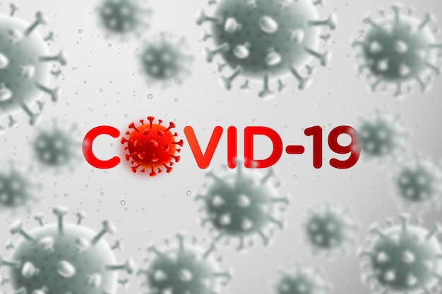 Vector corona-virus en virusachtergrond