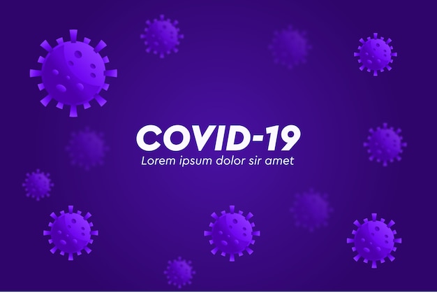 Corona virus illustration template