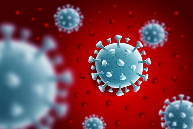 Corona virus and virus background