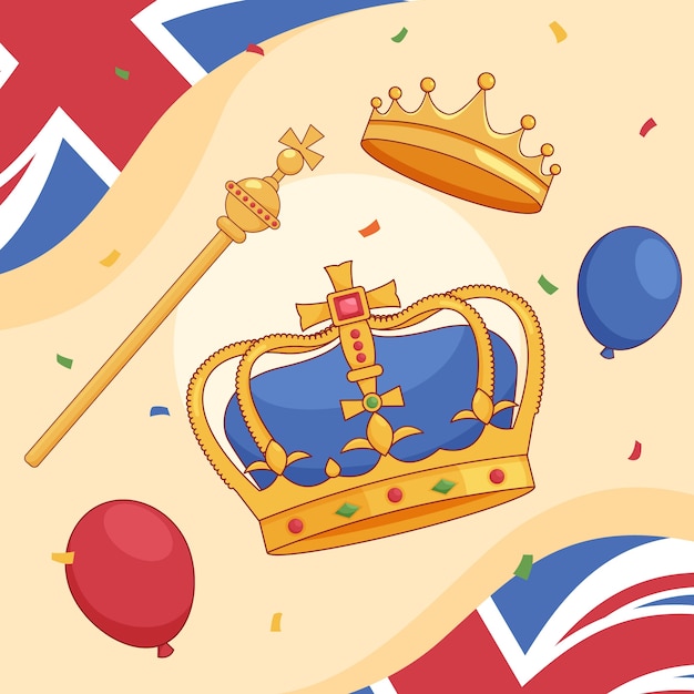 Coronation illustration design