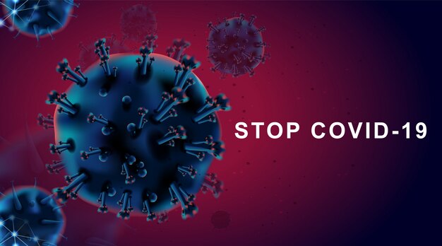 Illustrazione di concetto di coronavirus-2019