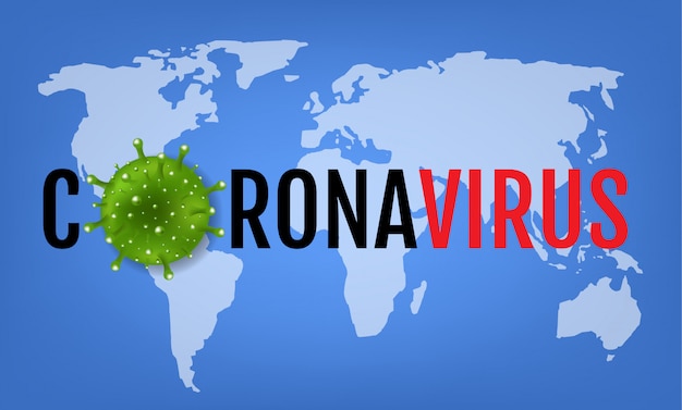 Vector coronavirus 2019 ncov-achtergrond