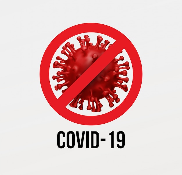 Coronavirus 2019-ncov nieuwe coronavirus concept achtergrond. realistisch