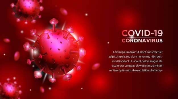 Coronavirus 2019-ncov and virus background with disease cells vector eps