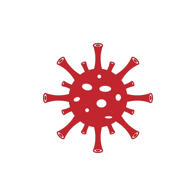 Coronavirus 2019nCoV Corona-viruspictogram Zwart op witte achtergrond geïsoleerd China pathogeen luchtweginfectie Aziatische griepuitbraak grieppandemie virion van Coronavirus Vector