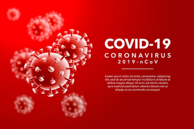 Coronavirus sullo sfondo