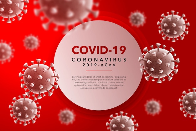 Coronavirus sullo sfondo