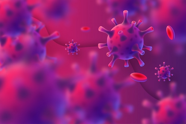 Vector coronavirus background