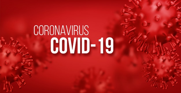 Vector coronavirus background