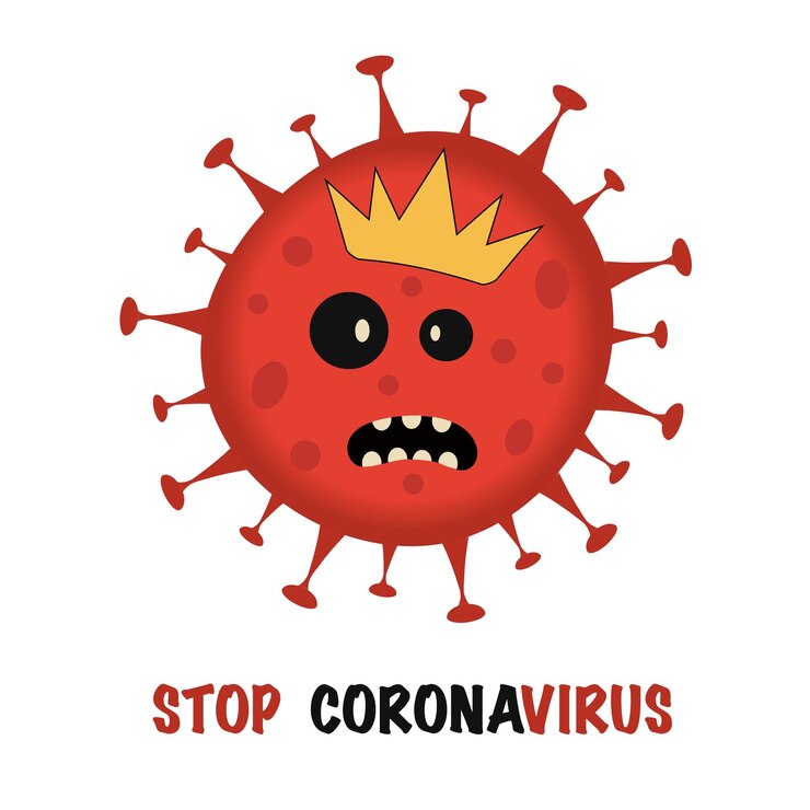 Vector coronavirus bacteria cell icon 2019ncov novel coronavirus bacteria no infection and stop coronavirus