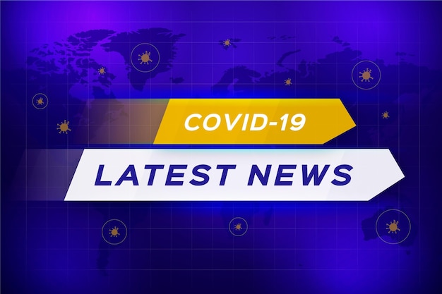 Vector coronavirus breaking news background