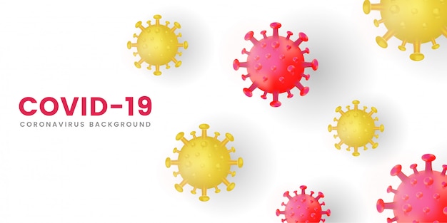 Coronavirus cells background