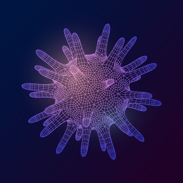 Illustrazione di concetto di coronavirus