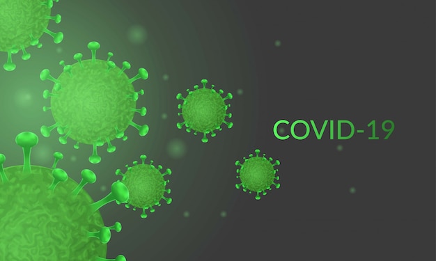 Vector coronavirus covid-19 achtergrond