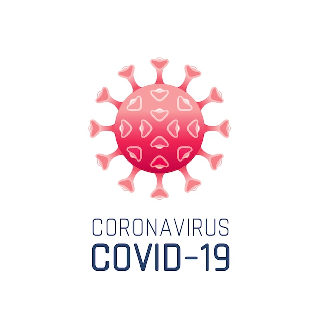 Vector coronavirus covid 19 logo