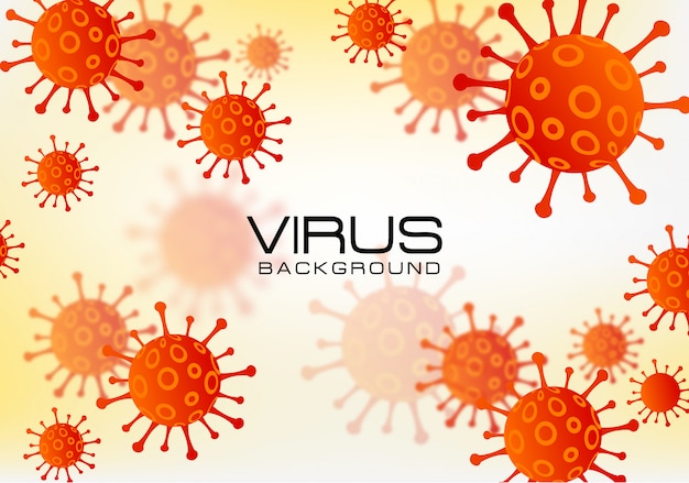 Vector coronavirus covid-19 outbreak banner background design