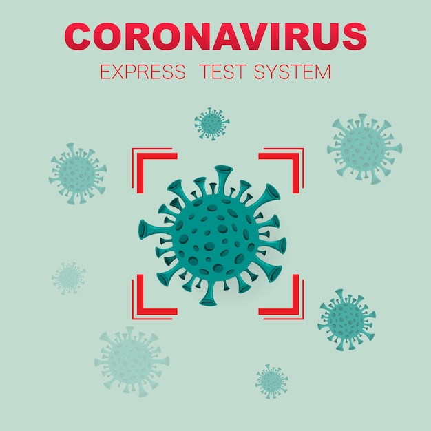 Coronavirus detection test system background