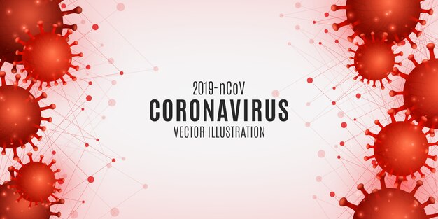 Sfondo di infezione da coronavirus. covid 19