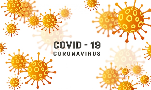 Sfondo di influenza di coronavirus