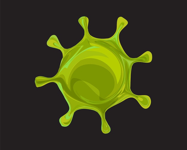 Vector coronavirus infection flu pandemic medical concept. microbiology science danger patogen infect sars virus. vector ilustration isolated on background. flat design.