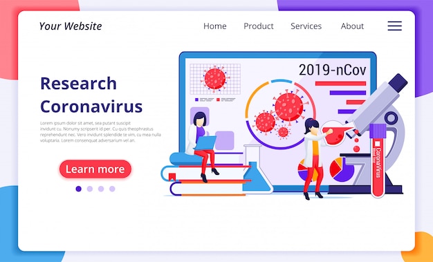 Pagina di destinazione del coronavirus