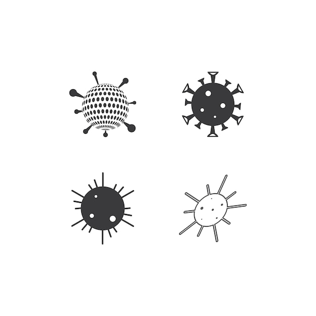 Vector coronavirus logo design template virus logo design