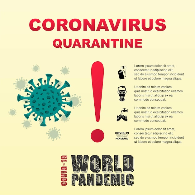 Sfondo della pandemia di coronavirus