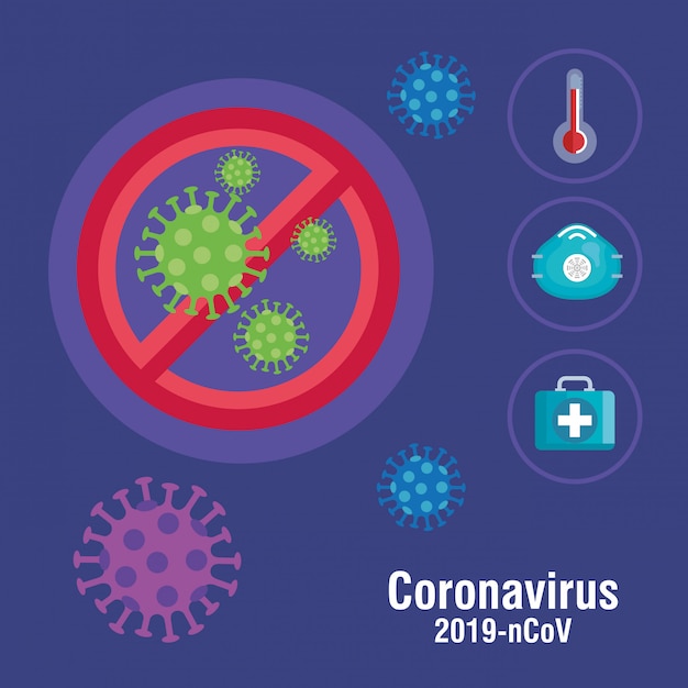 Coronavirus particles and medical elements