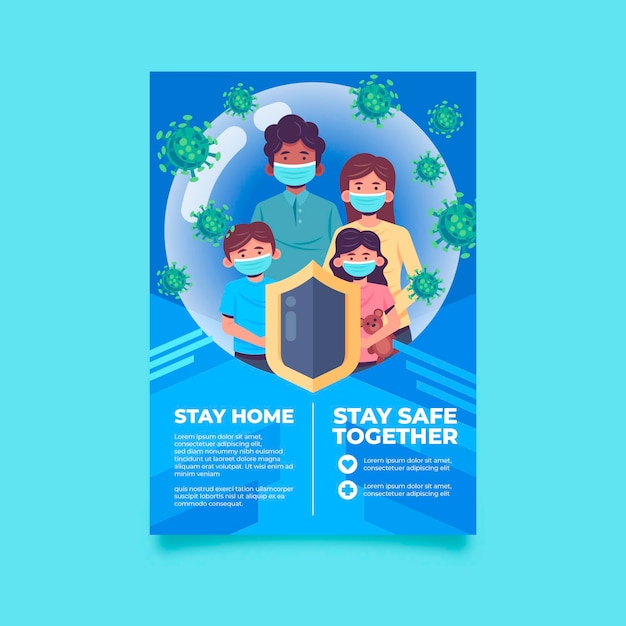 coronavirus poster template