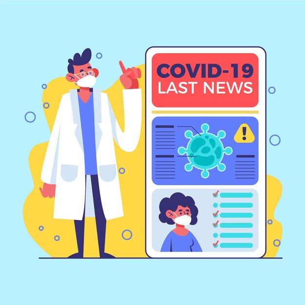 Coronavirus update concept