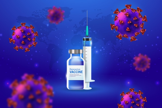 Coronavirus vaccination background