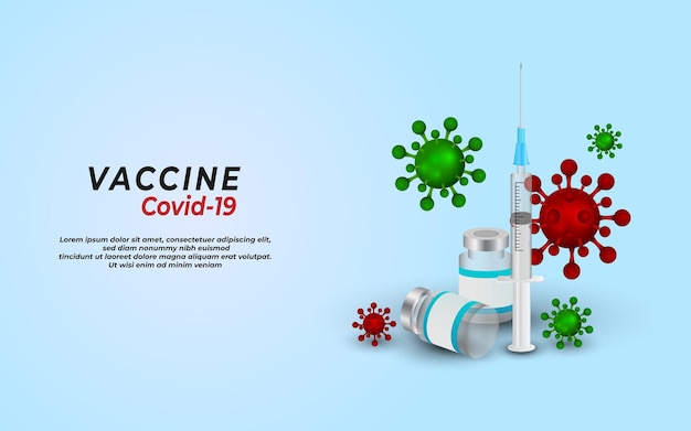 Coronavirus vaccine pandemic covid19 outbreak healthcare and medical concept