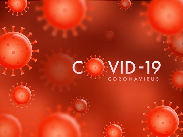 Coronavirus: sfondo di virus.