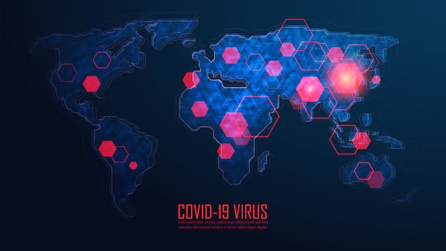 Coronavirus wereldwijde pandemie-uitbraak