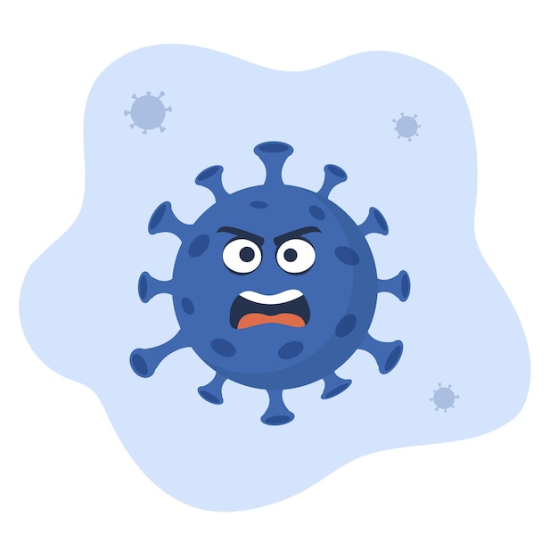 Coronaviruscellen of Bacterie Molecuul Virus COVID19-cel in bolvorm