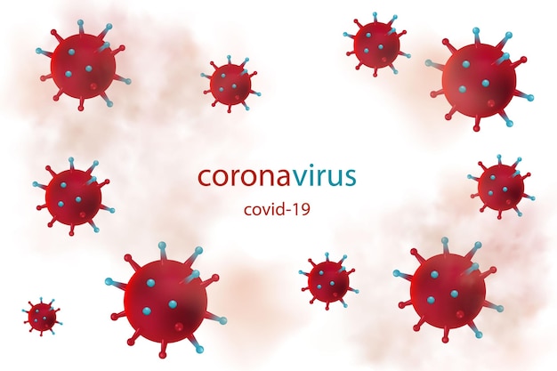 Coronavirussen influenza achtergrond als gevaarlijke griep. vectorillustratie.