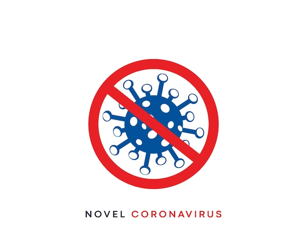 Coronavirusziekte (COVID-19) Typografieontwerp. 2019-nCov Nieuwe Coronavirus Vector-sjablonen