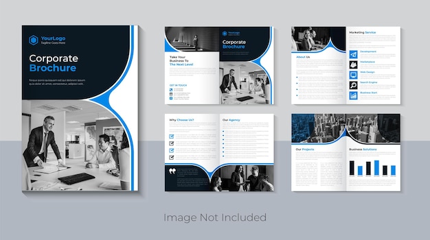 Corporate  8 page brochure design template