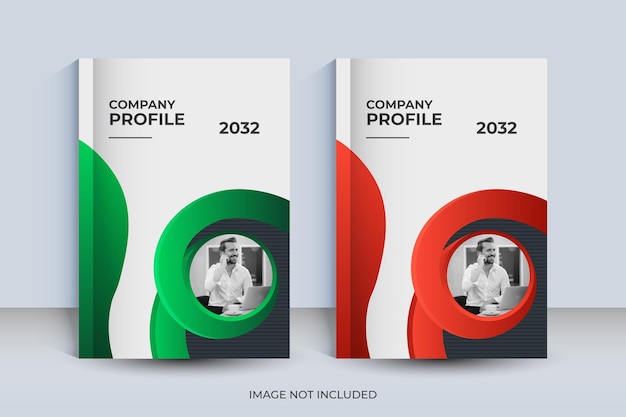 Вектор Корпоративный дизайн обложки книги формата а4 и шаблон годового отчета и журнала