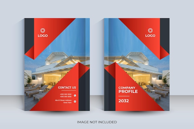 Corporate a4 book cover design and annual report and magazine template design