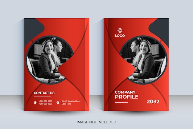 Corporate a4 book cover design and annual report and magazine template