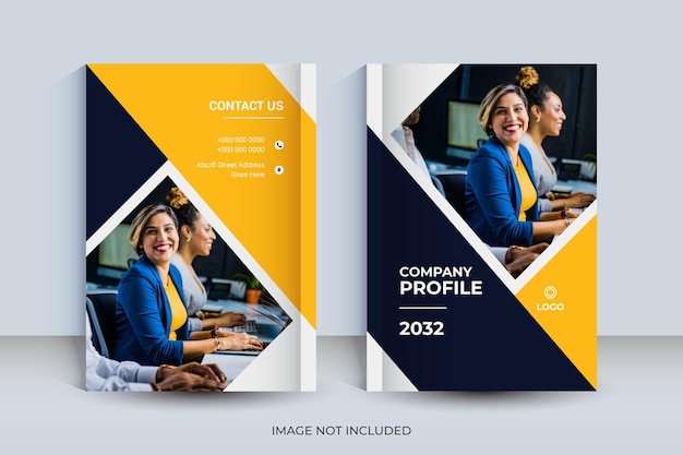 Vector corporate a4 book cover design template